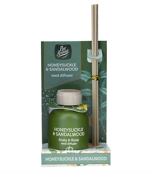 Pan Aroma Reed Diffuser - Sandalwood & Honeysuckle 50ml