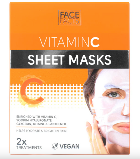 Face Facts Vitamin C Sheet Mask - 2 pack