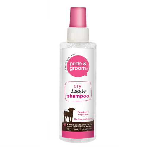 Pride & Groom Dry Dog Shampoo Raspberry - 200ml