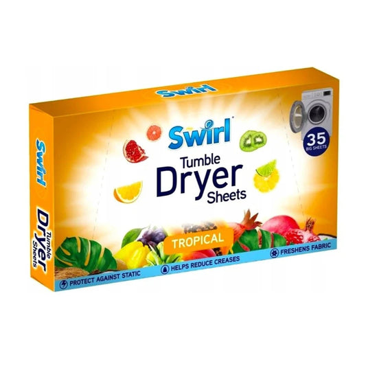 Swirl Tumble Dryer Laundry Sheets Tropical - 35 Pack